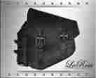 Slba-hsbbl08bh Softail La Rosa Harley-davidson Rustic Black Leather Clasick Harley Left Saddlebag Fuel Bottle