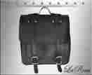 Slba-kspb03 Softail La Rosa Harley-davidson Black Cowhide Leather Harley Rigid Postal Style Saddlebag