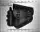 Slba-ssbbl03bh Softail La Rosa Harley-davidson 1984-2016 Black Leather Harley Rigid Left Saddlebag Gas Bottle