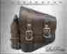 Slba-ssbbl06zbh Softail La Rosa Harley-davidson Rustic Brown Leather Zipper Style Harley Saddle Bag Gas Bottle