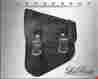 Slba-ssbbl08c Softail La Rosa Harley-davidson Larosa Rustic Black Leather Cross Lace Harley Left Swing Arm Saddlebag