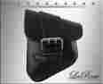 Slba-ssbbl09bs Softail Rigid Chopper Bobber Custom La Rosa Harley-davidson Ostrich Emboss Leather Big Strap Harley Left Swing Arm Saddlebag