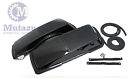 Sp-l-001-com Mutazu Premium Speaker Lids Vivid Black For Harley Touring Saddlebags