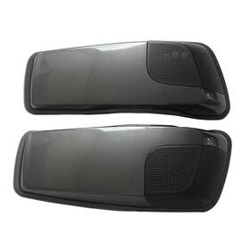 Sportfairings Cs3-c #lion-capt 5x7 Inch Speaker Lids Charcoal For Harley Touring Road Glide Saddlebag 2014-2021