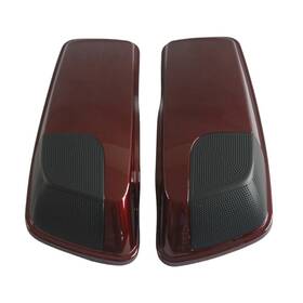 Cs3-rhs Sportfairings #lem-capt 5x7 Inch Hard Saddlebag Speaker Lids For Harley Touring Street Road Glide 2014-2023