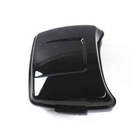 Qj-tb-003 Sportfairings Black Pack Trunk Backrest Plate Mount Rack For Harley Tour Pak Touring 2014-2023