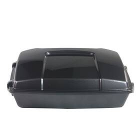 Tp4-cb-vb Sportfairings #lem-capt Vivid Black Chopped Tour Pack Pak Trunk For Harley Touring 1993-2013