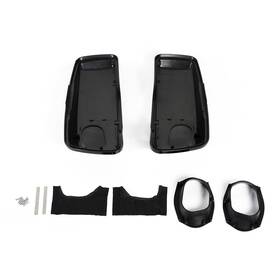 Wb-hl1584-009 Sportfairings #bwx 6x9 Inch Black Saddlebags Speaker Lids Cvo Style For Harley Touring 2014-2023