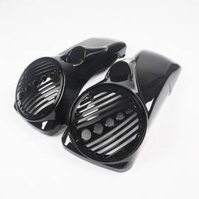Wb-hl1584-158 Sportfairings #lupwbyimo3 8 Inch Speaker Lids With Tweeter Port For Harley Touring Hard Saddlebags 1994 - 2013