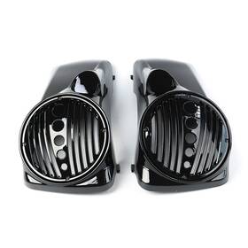 Wb-hl1584-158 Sportfairings #mon 8 Inch Speaker Lids W Tweeter Port For 1996-2013 Harley Touring Street Electra Glide