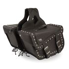 Ssa1 Sf Motorcycle Waterproof Studded Braided Saddlebags For Suzuki