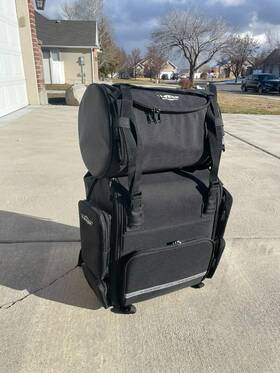 4485501 T-bags Genuine Universal Lonestar Motorcycle Luggage Nylon Tour Pack 2 Piece Set