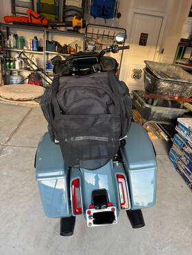 Tb700flh T-bags Motorcycle Luggage Backpack/ Sissy Bar And Small Helmet Bag/sissy Mount