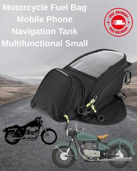 Tbest0ezo7y6mua Tbest Motorcycle Fuel Bag Mobile Phone Navigation Tank Multifunctional Small