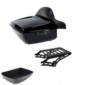 2341 Tcmt King Pack Trunk Latch Pad 2up Rack Mount Fit 14-23 For Harley Tour Pak Touring