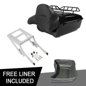 32168 Tcmt 13.7 Inch King Trunk Mount Rack Pad For Harley Heritage Classic 18-24