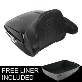 34567 Tcmt King Trunk Latch With Backrest Fit For Harley Touring Road Glide 2014-2025