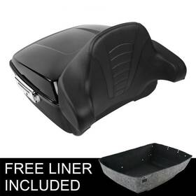 4582 Tcmt King Pack Trunk Latch With Backrest Fit For Harley Street Electra Glide 2014-up