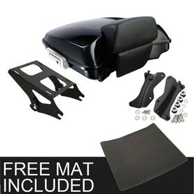 48799989 Tcmt 5.5 Inch Razor Trunk Pad Mount Rack Docking Hardware Fit For Harley Touring 14-25