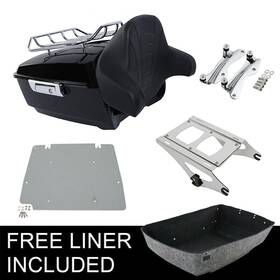 54587 Tcmt King Trunk Rack Pad Mount Plate Docking Fit For Harley Tour Pak Road Glide 14-24