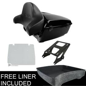 76576 Tcmt King Trunk Latch Pad 2 Up Mount Base Plate Fit For Harley Tour Pak Touring 14-23