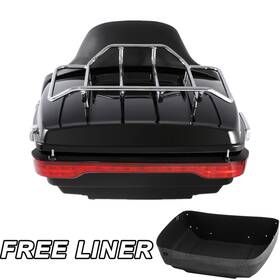 85851 Tcmt King Trunk With Led Brake Tail Light Fit Harley Touring Electra Glide 14-25 24