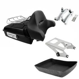 86784 Tcmt Chopped Trunk Backrest Rack Docking Kit Fits Harley Tour Pack Touring 14-2025