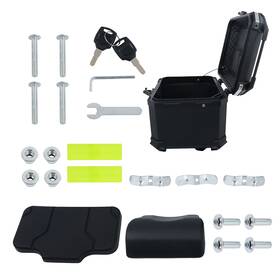 6288354 Tectech Motorcycle Top Case Tail Box Hard Trunk Aluminum Rear Luggage Rustproof 45l