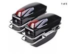 Tl28972 Comie Pcs Motorcycle Cruiser Hard Trunk Saddlebags Luggage Lights Mounted