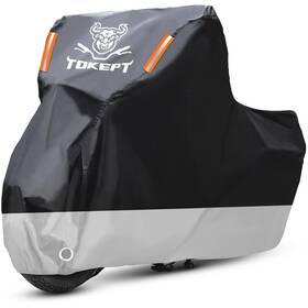 Top20183 Tokept Motorcycle Cover - Waterproof Outdoor Storage Bag Made Of Heavy Duty Materia