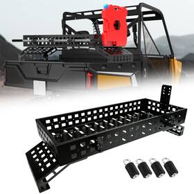 Topown Top-697 Utv Overbed Cargo Rack With Adjustable Mounting Brackets Accommodate B