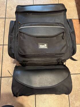 82-313 Tourmaster Tour Master Nylon Cruiser Ii Extra Large Sissybar Bag Like New