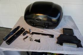 12225555588888 Triumph Motorcycle Black Locking Removable Cargo Trunk Rigid Gear Box