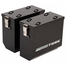 142-009-0019 Tusk Aluminum Panniers V2 Medium Black