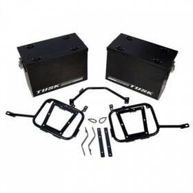 1467340144 Tusk Aluminum Panniers With Pannier Racks V2 Large Black