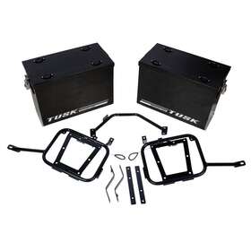1467340158 Tusk Aluminum Panniers With Pannier Racks V2 Medium Black