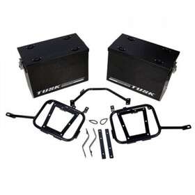 1467340162 Tusk Aluminum Panniers With Pannier Racks V2 Medium Black