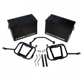 1467340180 Tusk Aluminum Panniers With Pannier Racks V2 Large Black