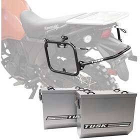 1467340181 Tusk Aluminum Panniers With Pannier Racks V2 Large Silver