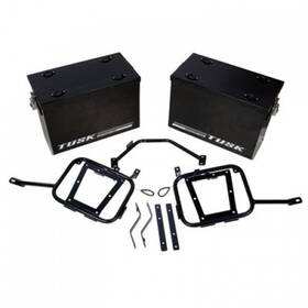 1467340182 Tusk Aluminum Panniers With Pannier Racks V2 Medium Black