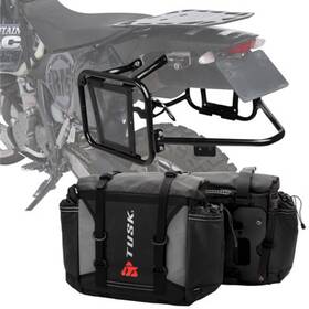 1999660009 Tusk Pannier Racks With Olympus Bags Black/grey