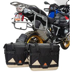 2006110069 Tusk Pannier Racks With Pilot Bags Black/tan