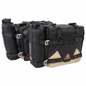 2032150003 Tusk Pilot Pannier Bags With Bottle Holders Black/tan