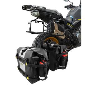 21494400288743-c05573 Tusk Pannier Racks With Nelson Rigg Hurricane Dry Saddlebags Black For Cf-moto