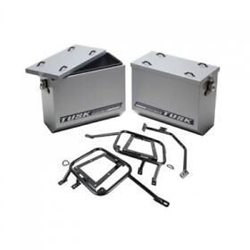 1467340075 Tusk Aluminum Panniers With Pannier Racks Large Silver
