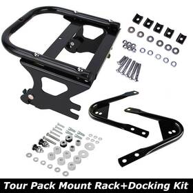 Hl008016a Twom Detachable Two-up Tour Pack Mount Luggage Rack Docking Hardware For Harley 97-08