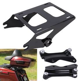Hloooooo8019-bk Twom For 14-24 Harley Tour Pak Touring Detachable Two Up Pack Mount Luggage Rack Kits