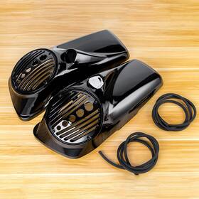 Mallb442hl029o1zb Twom 8 Inch Speaker Lids Tweeter Port For Harley Ultra Classic Fltr Flht Hard Saddlebags