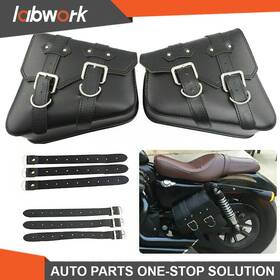 Icc1529895 Tyllq Labwork Pu Leather Motorcycle Saddlebag Tool Side Bags For Sportster Waterproof