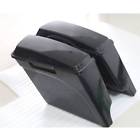 Um-0401014unp-330 Zxmoto Extended Abs Hard Saddlebags For Harley Touring Models Unpainted